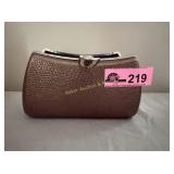 Bronze evening clutch