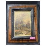 Circa 1930 framed Landscape oil painting