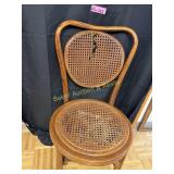 Antique Cane back & bottom bent wood chair AS IS