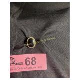 Vintage ring w/ oval Black Onyx cabochon set
