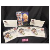 Marilyn Monroe and Elvis Presley Stamp Collection