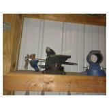 Contents of Shelf - Nerf Rack, Vice, Bugzapper