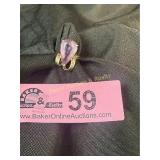 Large pear shaped Amethyst yellow gold ring