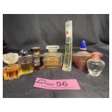 Lot of 7 miniature perfume bottles with contents,