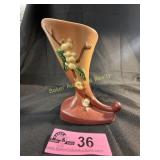 Roseville Pottery Snowberry Cornucopia Vase
