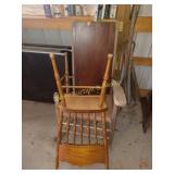 Vintage rocking chair, dining chair and