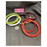 Lot of vintage circa 1980 plasstic/resin bangles