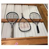 3 tennis/racquetball rackets