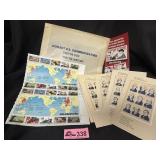 Collection of stamps  Civil War, Presidents etc