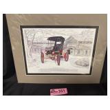 1901 Huntingburg Motor Buggy Art Print