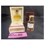 Vintage minature glass perfume bottles
