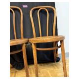 Pair of Antique bent wood chairs