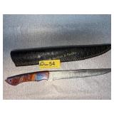 Custom Damascus Steel Fixed Blade Knife
