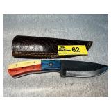 Custom Patriotic Fixed Blade Knife with Sheath