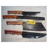 Set of 4 Custom Kitchen Knives