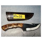Custom File Steel Gut Hook Knife