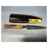 Custom Damascus Steel Fixed-Blade Dagger
