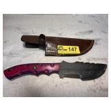 Custom File Knife with Wood Handle