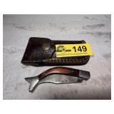 Fish-Shaped Damascus Folding Pocket Knife