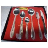 Greek Key Pattern Stainless Flatware Set