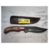 Custom File Knife with Decorative Wood Handle