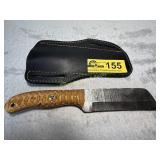 Damascus Cleaver Knife with Custom Handle
