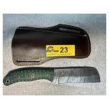 Damascus Cleaver Knife with Custom Handle
