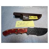 Custom Fixed-Blade Knife with Decorative Sheath