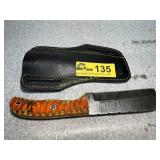 Damascus Cleaver Knife with Decorative Handle