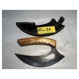 Custom Ulu Knife with Wood Handle
