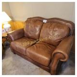 LEATHER LOVESEAT