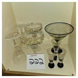 ASSORTED GLASS ITEMS