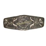 4" STERLING BARRETT, SIGNED "HT"