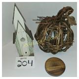 TIN BIRDHOUSE - WEAVING, COASTERS