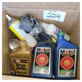 BOX OF OIL & MISC