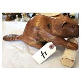 WALNUT STYLIZED BEAVER