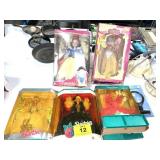 (5) COLLECTOR BARBIES-HOLIDAY, SNOW WHITE, AURORA