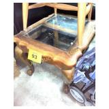 GLASSTOP END TABLE