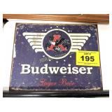 METAL BUDWEISER SIGN