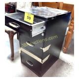 METAL FILE CABINET W/SMALL UPPER DRAWER
