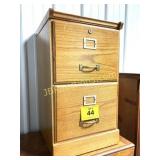 2-DRAWER WOOD FILE CABINET