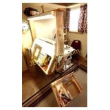 DRAFTING TABLE W CUSTOM LIGHTED STAND