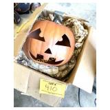 CERAMIC PUMPKIN JACK-O-LANTERN