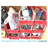RED HARDWARE BINS