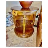 LAZY SUSAN LAMP TABLE BOOK CASE