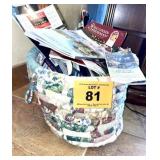 RAGS BASKET, MAGAZINE HOLDER