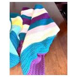 (3) CROCHET THROWS