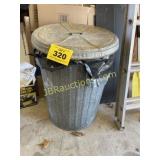 GLAVANIZED TRASH CAN