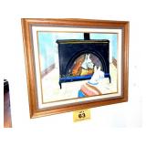 SCOTTY DOG OIL PAINTING