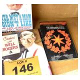 BOOKS INCLUDING LINCON AND WILL ROGERS